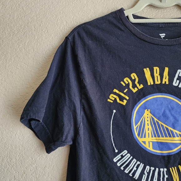 Golden State Warriors 2021-2022 NBA Champions Black Fanatics T-Shirt Size M - Picture 2 of 11